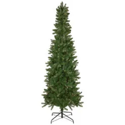 7.5' Pre-Lit Wicklow Noble Fir Artificial Christmas Tree, Clear Lights