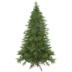 7.5' Pre-Lit Birch River Fir Artificial Christmas Tree, Candlelight Clear Lights