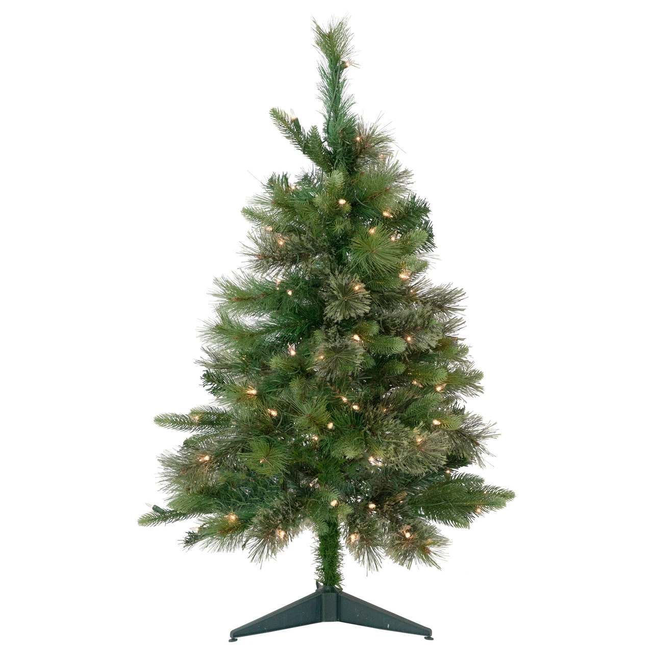 3' Pre-Lit Kingston Cashmere Pine Full Artificial Christmas Tree, Clear Lights 1 3' Pre-Lit Kingston Cashmere Pine Full Artificial Christmas Tree, Clear Lights