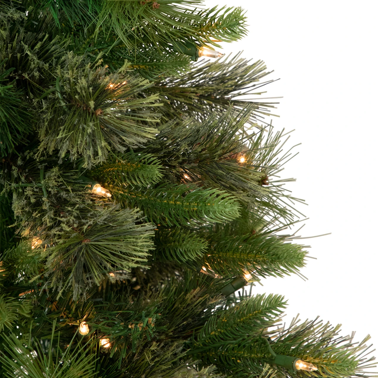 3' Pre-Lit Kingston Cashmere Pine Full Artificial Christmas Tree, Clear Lights 4 3' Pre-Lit Kingston Cashmere Pine Full Artificial Christmas Tree, Clear Lights - Image 4