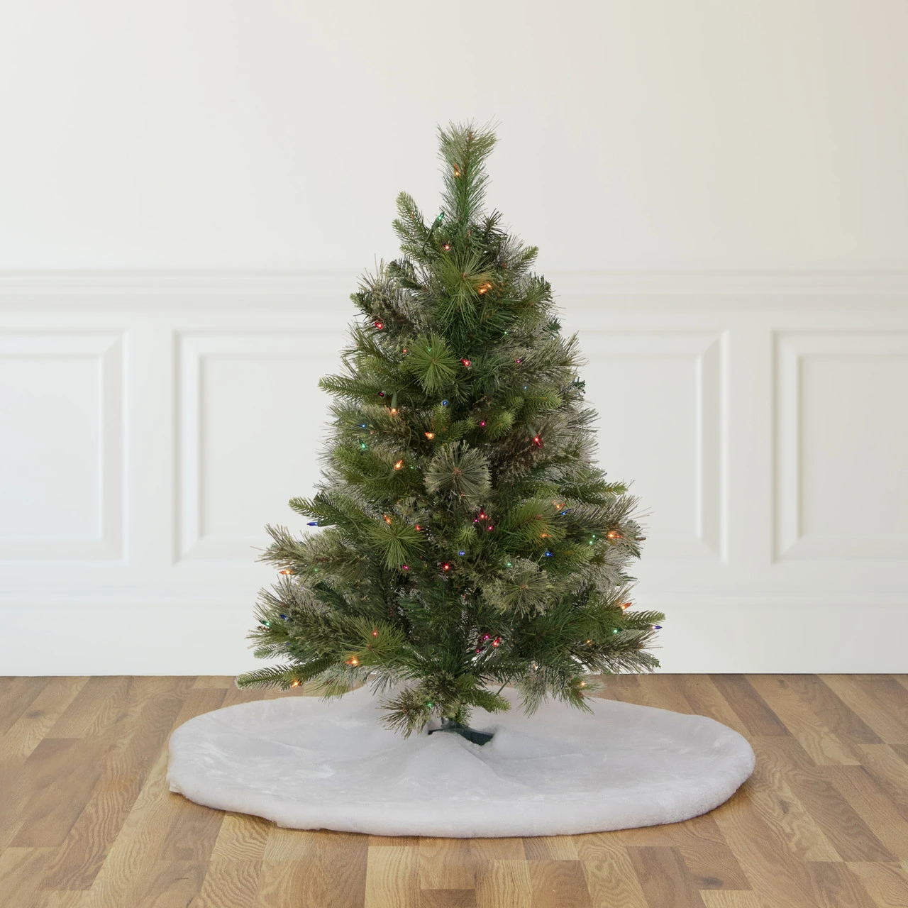 3' Pre-Lit Kingston Cashmere Pine Full Artificial Christmas Tree, Multi Lights 2 3' Pre-Lit Kingston Cashmere Pine Full Artificial Christmas Tree, Multi Lights - Image 2