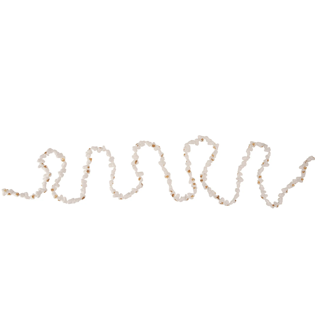 9' Traditional Faux Popcorn Christmas Garland, Unlit 1 9' Traditional Faux Popcorn Christmas Garland, Unlit