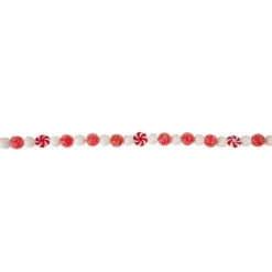 4' Red And White Peppermint Candy Christmas Garland