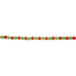 6' Red And Green Glittered Candy Drop Christmas Garland,Unlit