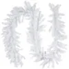 9' X 14" White Canadian Pine Artificial Christmas Garland, Unlit