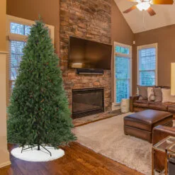 10' Pre-Lit Full Northern Pine Artificial Christmas Tree, Multi Lights 5 10' Pre-Lit Full Northern Pine Artificial Christmas Tree, Multi Lights -Deals Christmas decorations Store northlight v15888 3 00466.1667663134