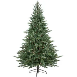 7' Pre-Lit Blue Spruce Artificial Christmas Tree, Clear Lights