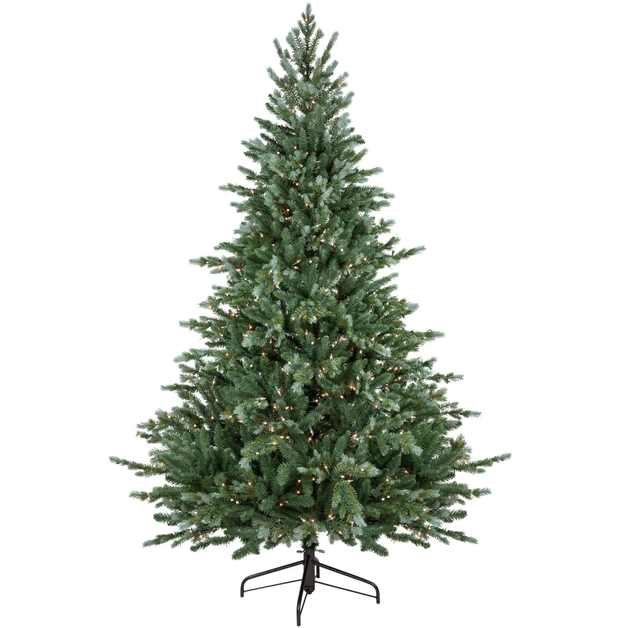 7' Pre-Lit Blue Spruce Artificial Christmas Tree, Clear Lights 1 7' Pre-Lit Blue Spruce Artificial Christmas Tree, Clear Lights