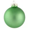 9ct Grass Green Finish Glass Christmas Ball Ornaments 2.5" (65mm)