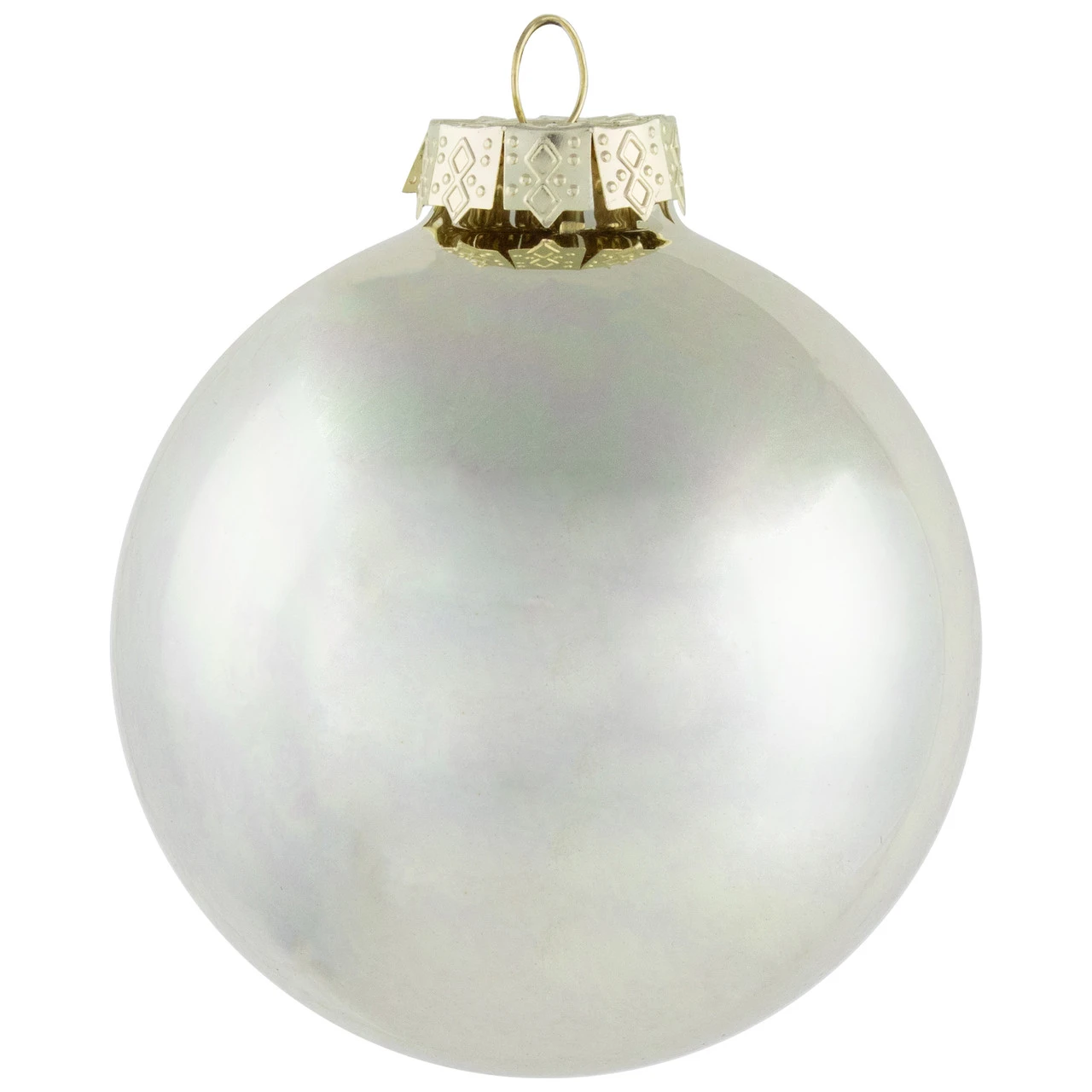 6ct Gold 2-Finish Glass Ball Christmas Ornaments 3.25" (80mm) 5 6ct Gold 2-Finish Glass Ball Christmas Ornaments 3.25" (80mm) - Image 5