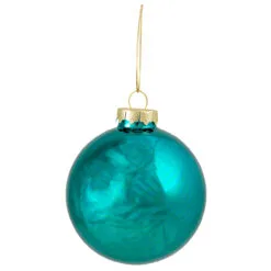 6ct Shiny And Matte Turquoise Green Glass Ball Christmas Ornaments 3.25" (80mm) -Deals Christmas decorations Store northlight wy00765 1updated 64316.1667654553