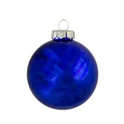 40ct Shiny And Matte Royal Blue And Silver Glass Ball Christmas Ornaments 2.5" (63mm) -Deals Christmas decorations Store northlight wy04141 2 66165.1667488331