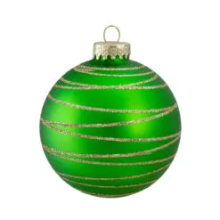 4ctGlass Red And Green Matte Christmas Ball Ornaments 3.25-Inch (80mm) -Deals Christmas decorations Store northlight wy88865 fix 2 04888.1667535651