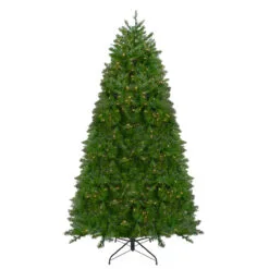 12' Pre-lit Northern Pine Full Artificial Christmas Tree - Warm Clear LED Lights