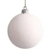 Matte White Shatterproof Christmas Ball Ornament 15.75" (400mm)