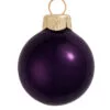 Pearl Purple Glass Ball Christmas Ornament 7" (177mm)