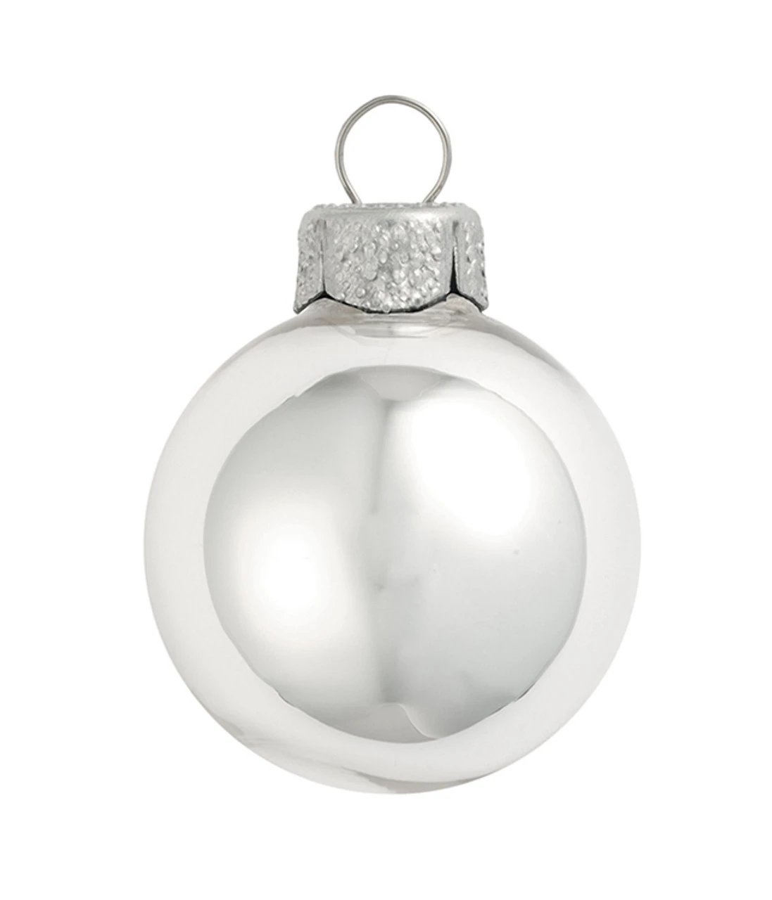 2ct Silver Glass Shiny Christmas Ball Ornaments 6" (150mm) 1 2ct Silver Glass Shiny Christmas Ball Ornaments 6" (150mm)