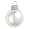28ct Silver Shiny Glass Christmas Ball Ornaments 2" (50mm)