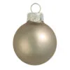 Matte Pewter Gray Glass Ball Christmas Ornament 7" (177mm)
