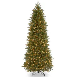 6.5' Pre-Lit Green Jersey Fraser Fir Artificial Christmas Tree, Clear Lights