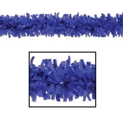 Club Pack Of 24 Bright Blue Festive Tissue Festooning Decorations 25'