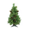 2' Pre-Lit Green Full Dakota Pine Artificial Christmas Tree - Clear Dura-Lit Lights