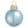 2ct Sky Blue And Gold Shiny Glass Christmas Ball Ornaments 6" (150mm)