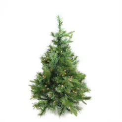3' X 29" Pre-Lit Ashcroft Cashmere Pine Full Artificial Christmas Tree - Clear Dura Lights