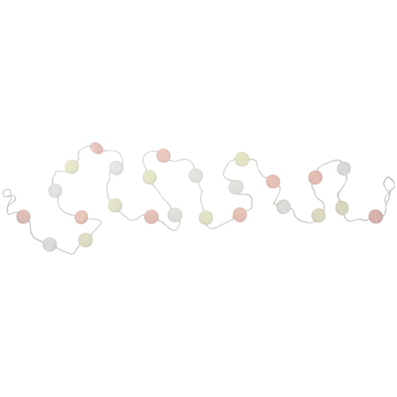 9' Pink And White Candy Novelty Christmas Garland - Unlit 2 9' Pink And White Candy Novelty Christmas Garland - Unlit - Image 2