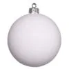 Shiny White Shatterproof Christmas Ball Ornament 15.75" (400mm)