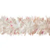 25' White And Pink Novelty Christmas Twist Garland