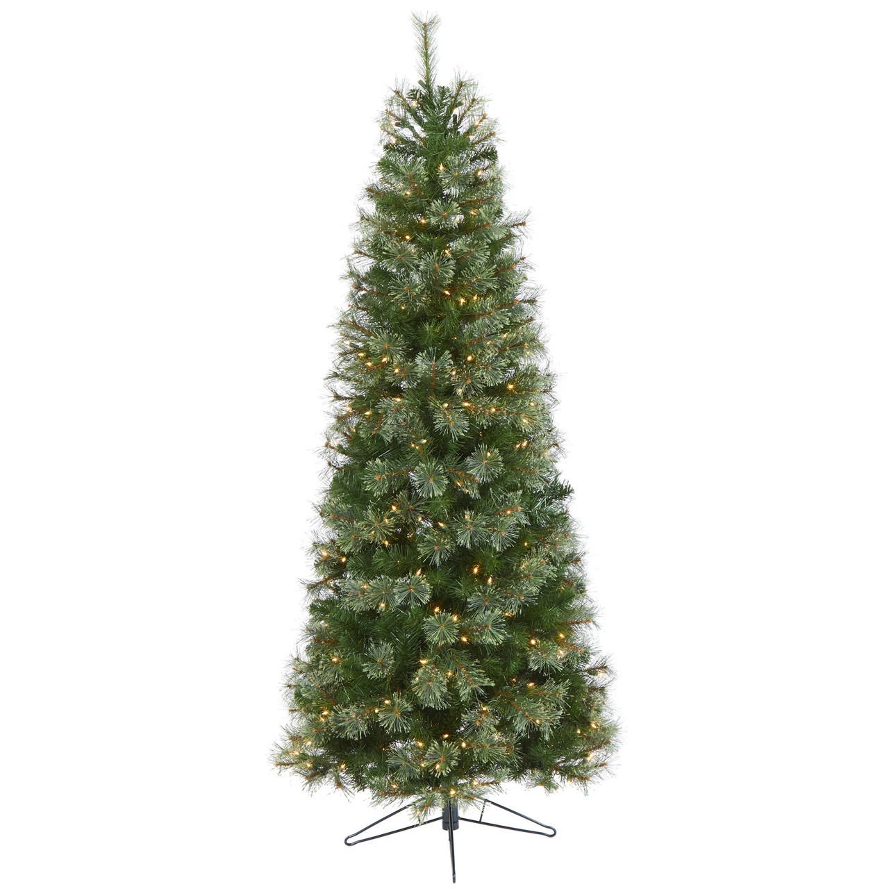 6.5’ Pre-Lit Slim Cashmere Christmas Tree, Warm Clear Lights 1 6.5’ Pre-Lit Slim Cashmere Christmas Tree, Warm Clear Lights
