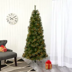 6.5’ Pre-Lit Slim Cashmere Christmas Tree, Warm Clear Lights 13 6.5’ Pre-Lit Slim Cashmere Christmas Tree, Warm Clear Lights -Deals Christmas decorations Store t1445 7 47082.1681393584