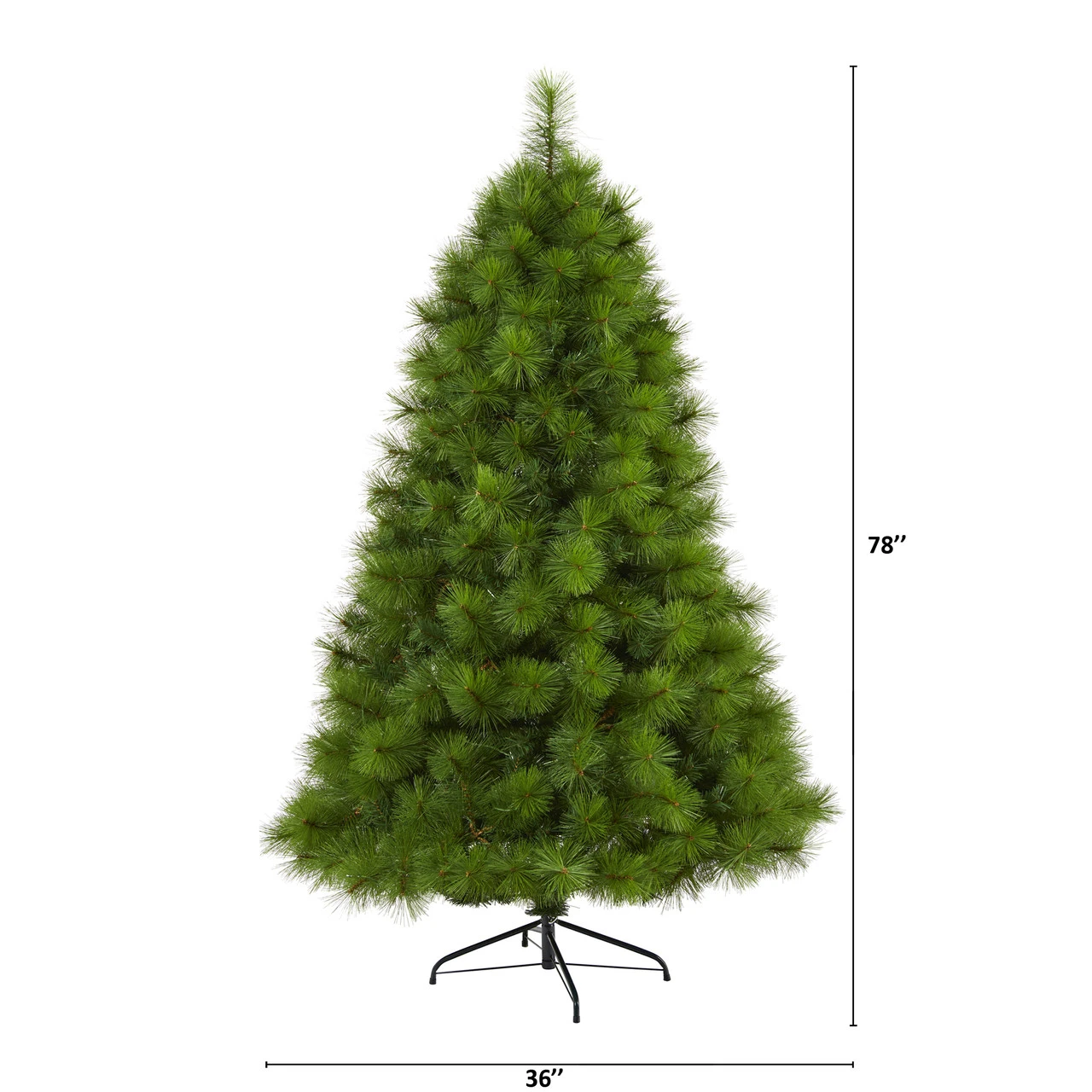 6.5’ Pre-Lit Scotch Pine Artificial Christmas Tree, Warm Clear LED Lights 2 6.5’ Pre-Lit Scotch Pine Artificial Christmas Tree, Warm Clear LED Lights - Image 2