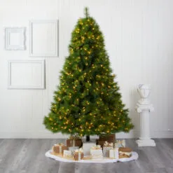 8’ Pre-Lit Green Scotch Pine Artificial Christmas Tree, Clear LED Light 11 8’ Pre-Lit Green Scotch Pine Artificial Christmas Tree, Clear LED Light -Deals Christmas decorations Store t1618 5 51392.1667528576