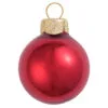 Pearl Red Glass Ball Christmas Ornament 7" (177mm)