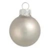 2ct Smoke Silver Matte Glass Christmas Ball Ornaments 6" (150mm)