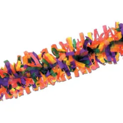 Club Pack Of 24 Vibrant Rainbow Festive Tissue Festooning Decorations 25'