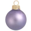 40ct Pale Purple Glass Matte Christmas Ball Ornaments 1.25" (30mm)