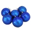 6ct Lavish Blue Mirrored Disco Ball Christmas Ornaments 3.25" (80mm)