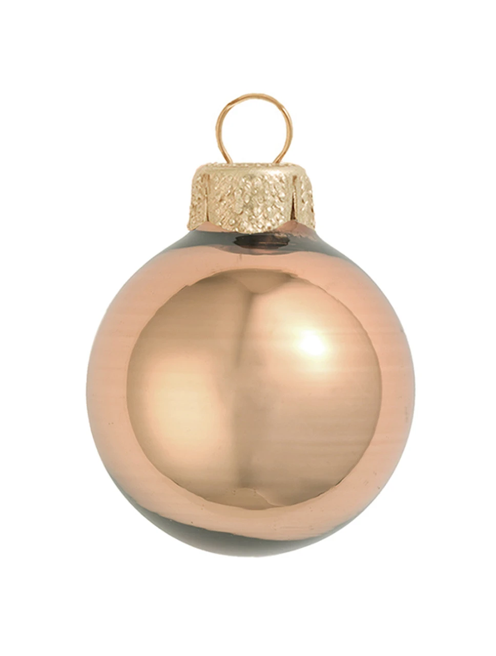 2ct Light Brown Glass Shiny Finish Christmas Ball Ornaments 6" (150mm) 1 2ct Light Brown Glass Shiny Finish Christmas Ball Ornaments 6" (150mm)