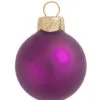 40ct Soft Rose Pink Glass Matte Christmas Ball Ornaments 1.5" (35mm)